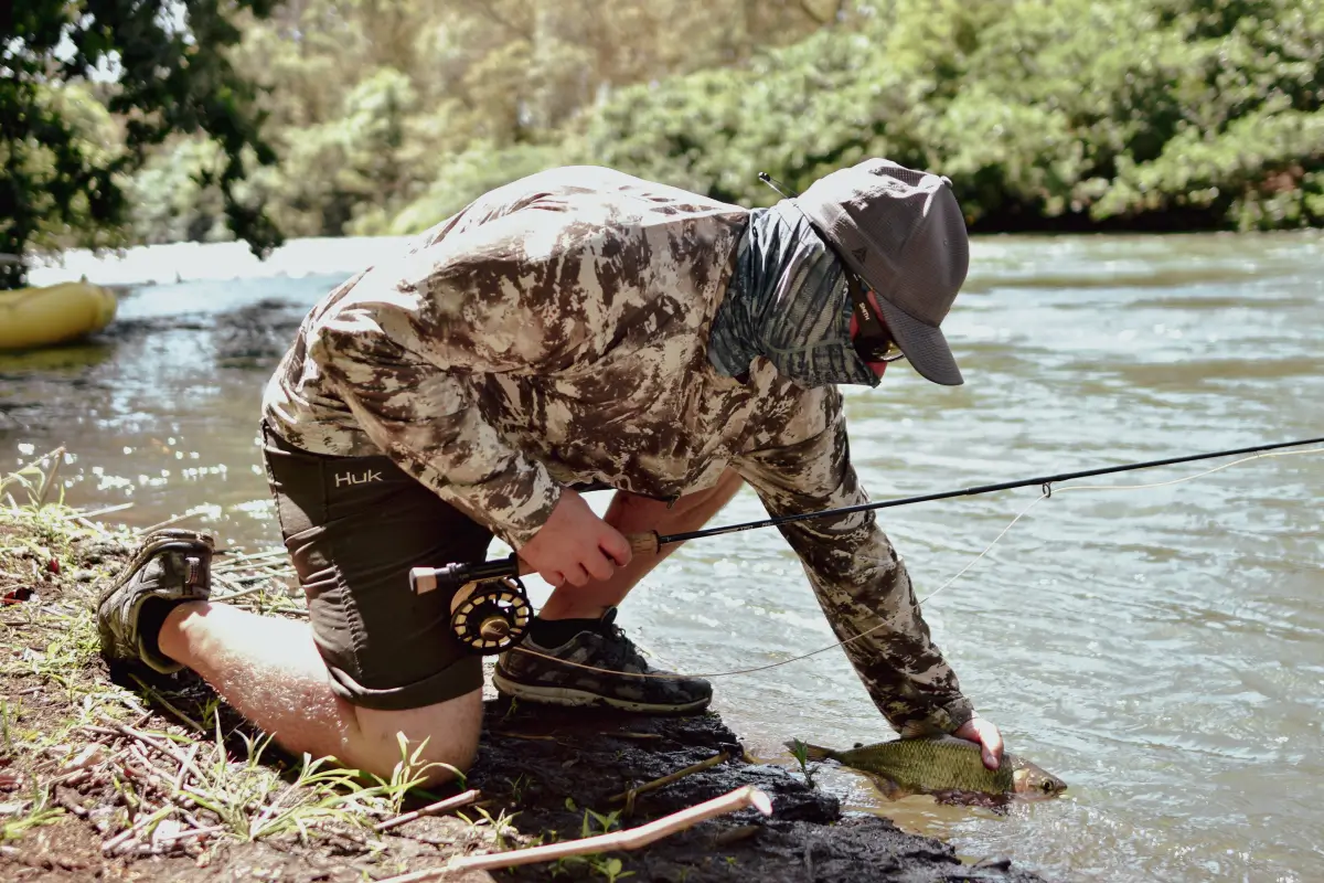 Shawn Davis Releasing a Machaca in Guanacaste