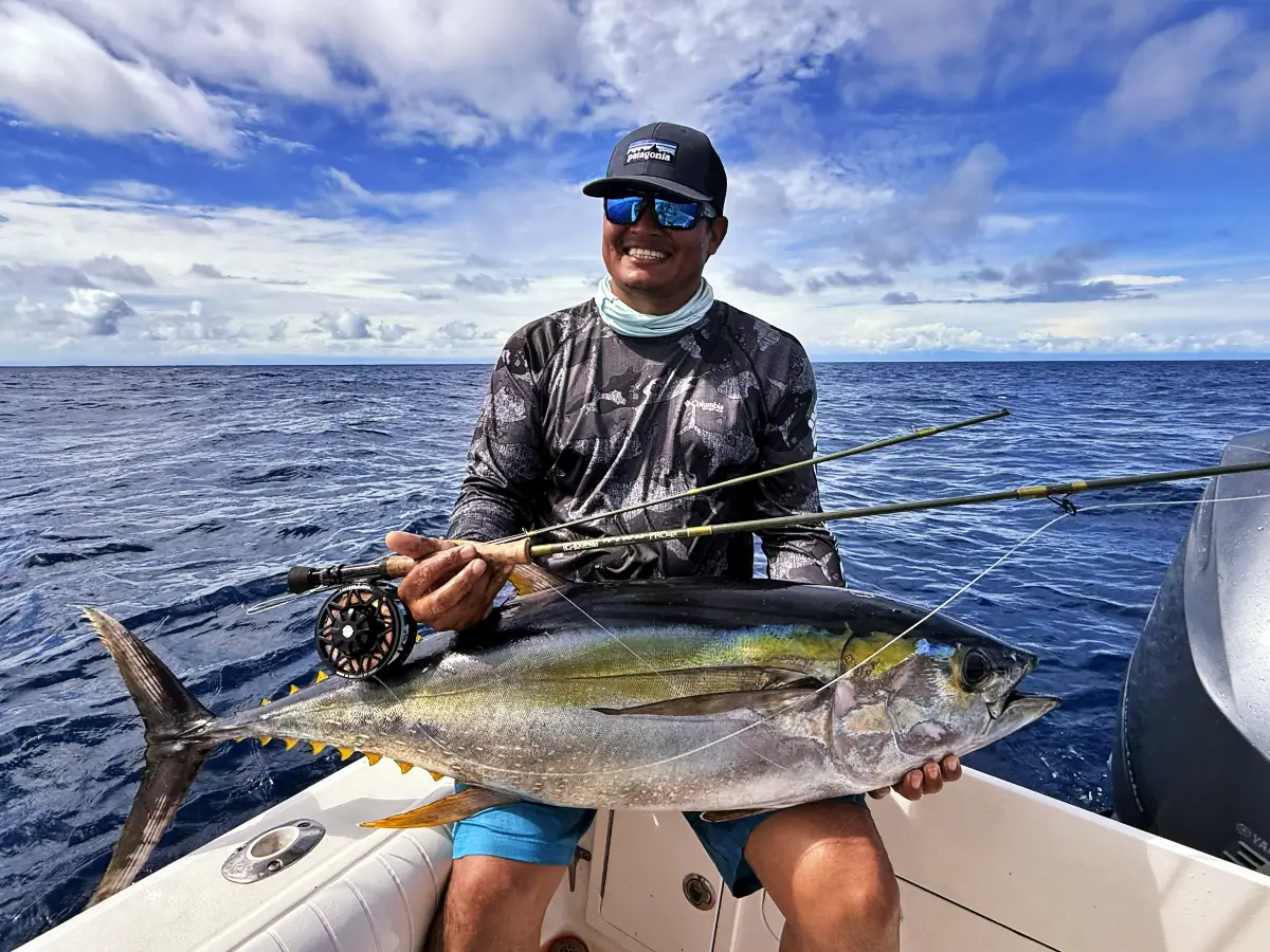 fly fishing for tuna in Costa Rica